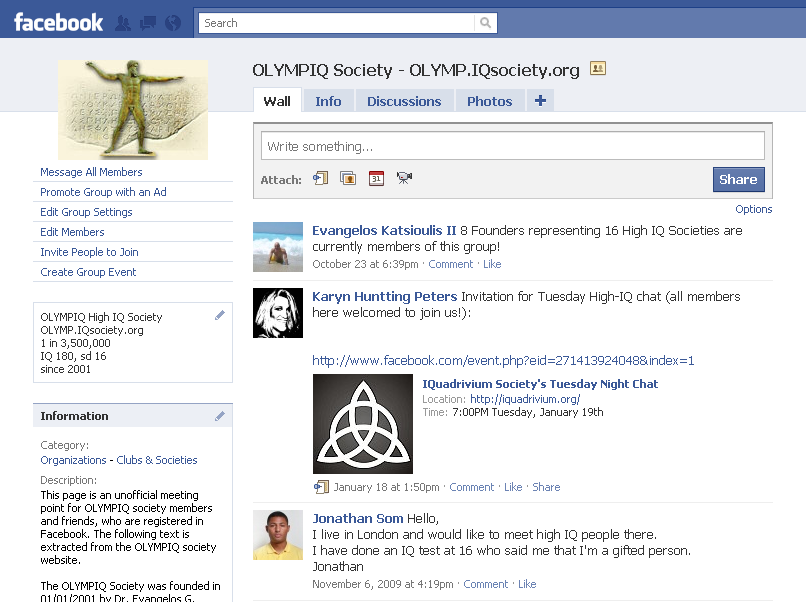 OLYMPIQ on Facebook