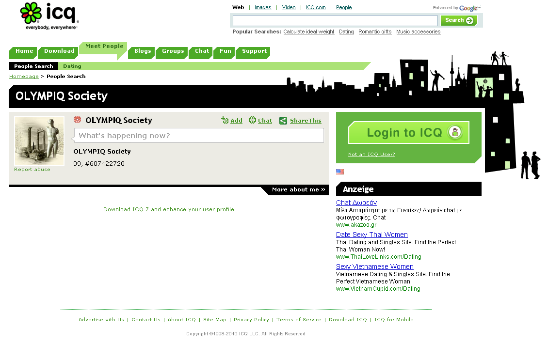 OLYMPIQ on ICQ